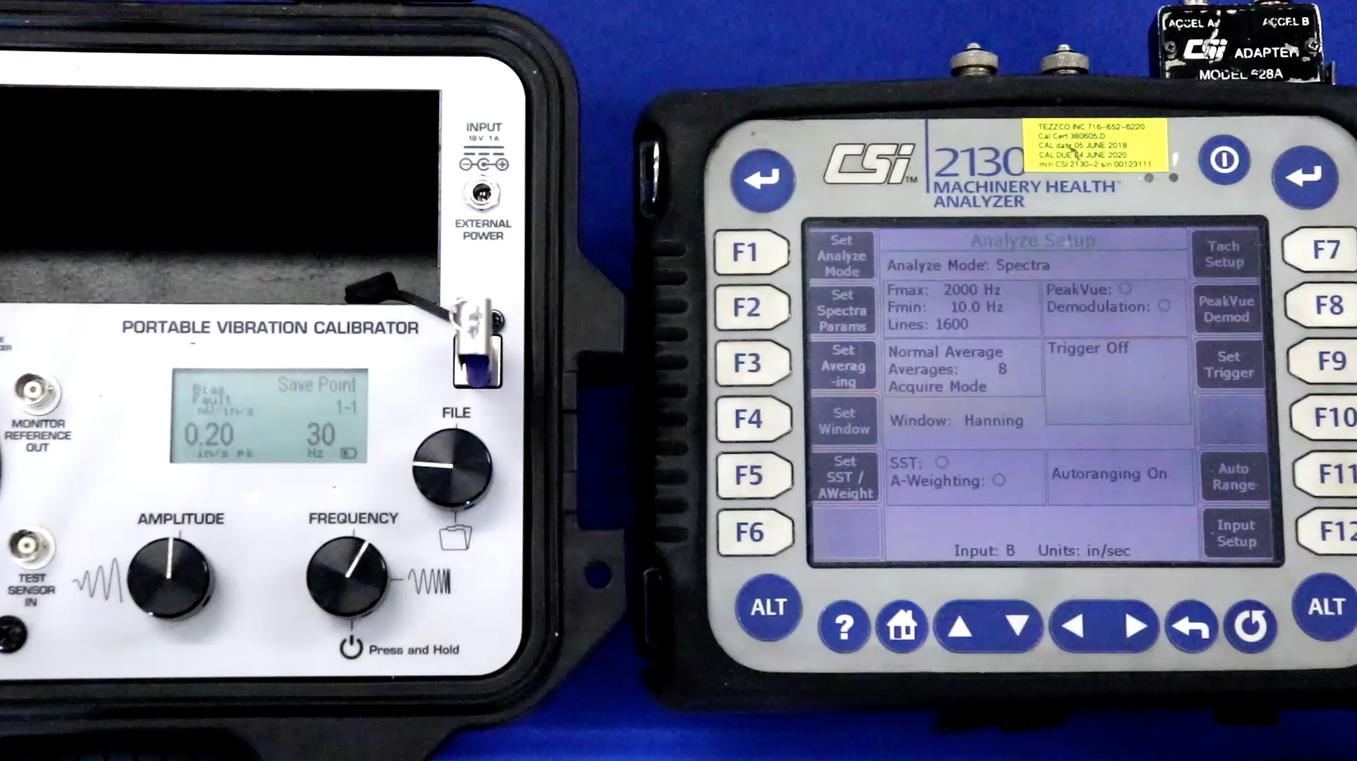 Vibration Analyzer and Meter Calibration
