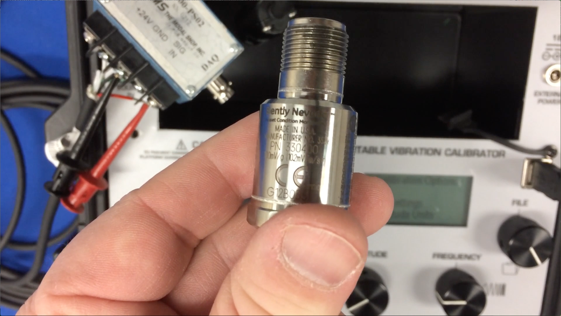 GE Bently Nevada 330400 and 330425 Accelerometer Calibration