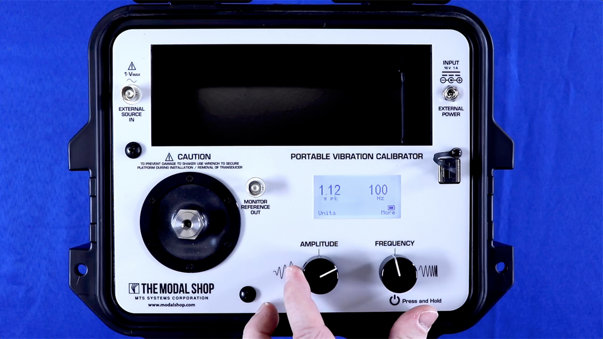 Portable Shaker Table Vibration Field Tester | 9100D